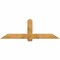Ekena Millwork Eugene Rough Sawn Timber Gable Bracket, Western Red Cedar, 72"W x 24"H x 2"D x 6"F, 8/12 Pitch GBW072X24X0206EUG00RWR - alternate 1
